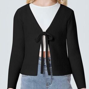 Divided Chic Black Long Sleeve Top